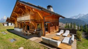 Chalet sur les pistes aux Communailles face au Mont BIanc